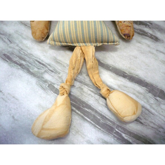 Vintage Antiqued Cottagecore Grannycore County Chic Angel Doll Handmade Unique - Picture 8 of 11